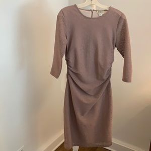 Fantastic Reiss beige lace-like dress